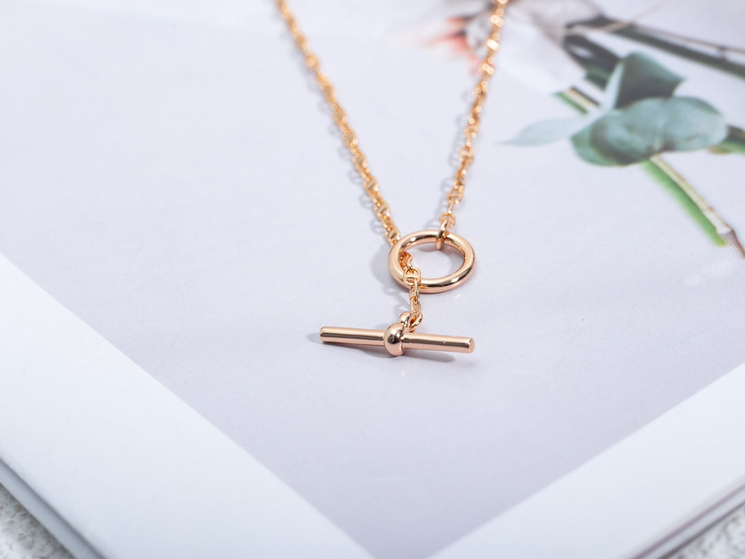 Lume Jewelry「エシャペ」ネックレス ピンクゴールド