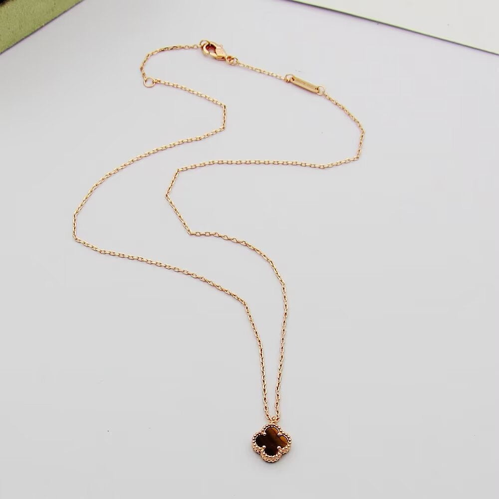 ¡®Lume Jewelry¡¯CLOVER MINI 9.5MM Black Fritillary NECKLACE(副本)