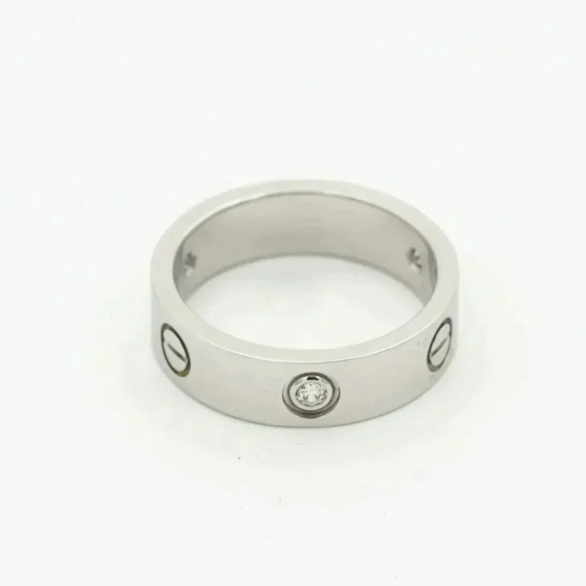 ¡®Lume Jewelry¡¯LOVE RING 5.5MM 3 DIAMONDS SILVER