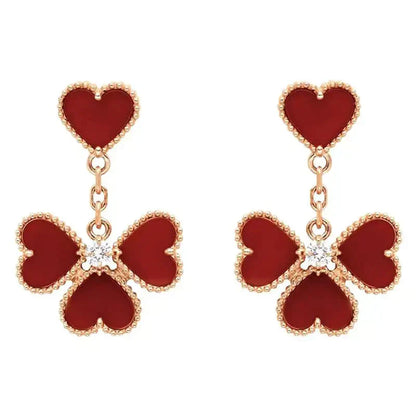 ¡®Lume Jewelry¡¯SWEET CLOVER CARNELIAN EARRINGS