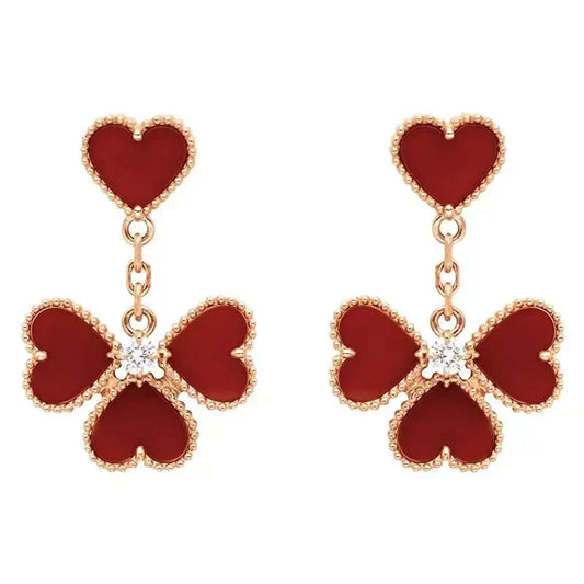 ¡®Lume Jewelry¡¯SWEET CLOVER CARNELIAN EARRINGS