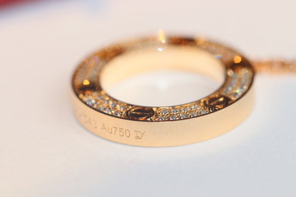 Lume Jewelry ラブネックレス アジャスタブル ローズゴールド