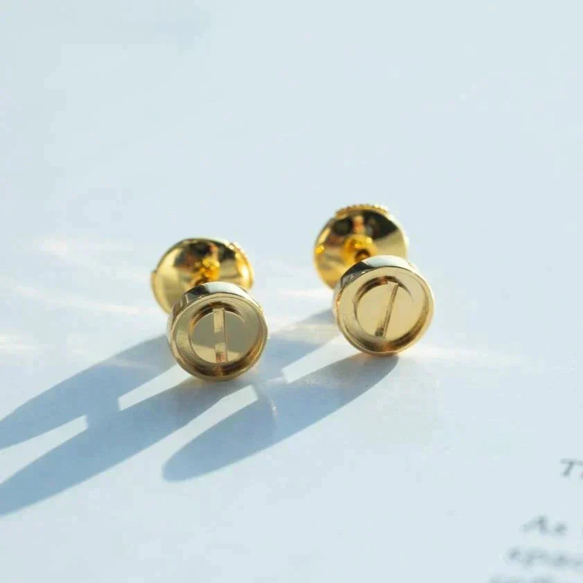 ¡®Lume Jewelry¡¯LOVE EARRINGS GOLD 10MM