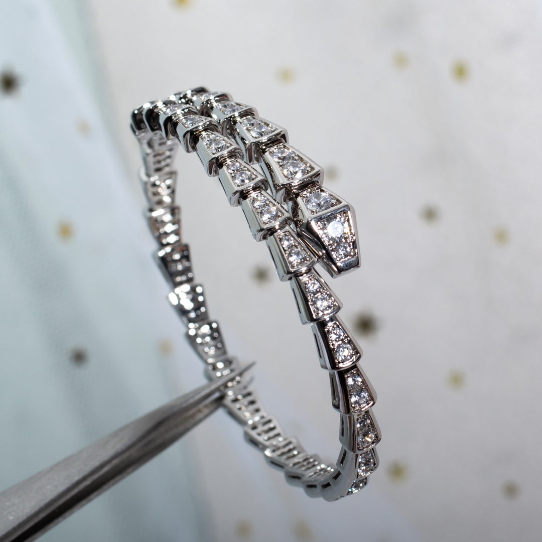 [✨Lume Jewelry✨]SERPENTI BRACELET 6MM SILVER DIAMOND