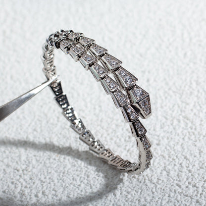 [✨Lume Jewelry✨]SERPENTI BRACELET 6MM SILVER DIAMOND