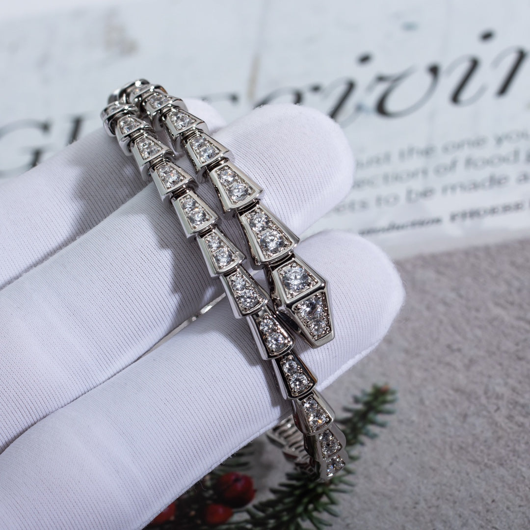 [✨Lume Jewelry✨]SERPENTI BRACELET 6MM SILVER DIAMOND
