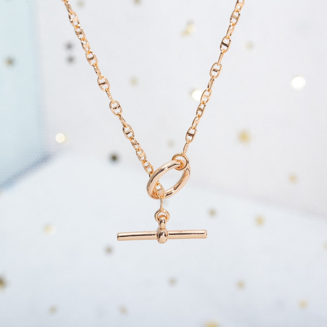 Lume Jewelry「エシャペ」ネックレス ピンクゴールド