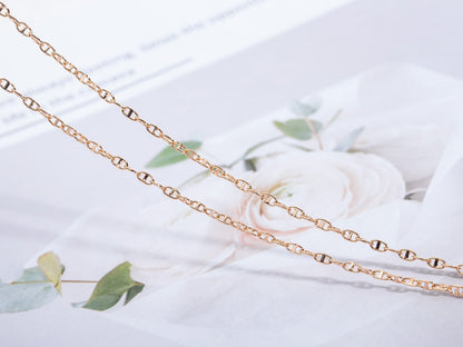 Lume Jewelry「エシャペ」ネックレス ピンクゴールド