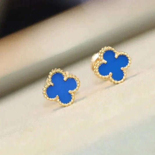 ¡®Lume Jewelry¡¯CLOVER MINI 9.5MM TURQUOISE EARRINGS