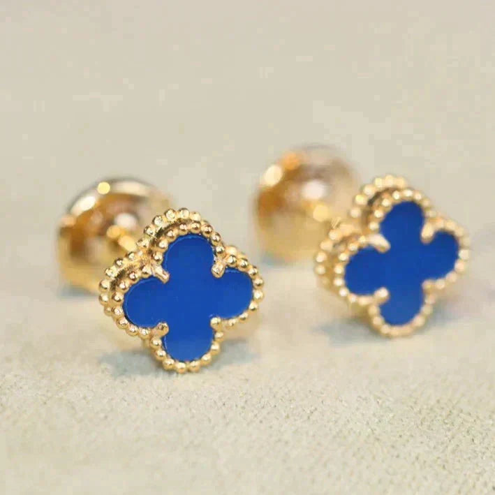¡®Lume Jewelry¡¯CLOVER MINI 9.5MM TURQUOISE EARRINGS