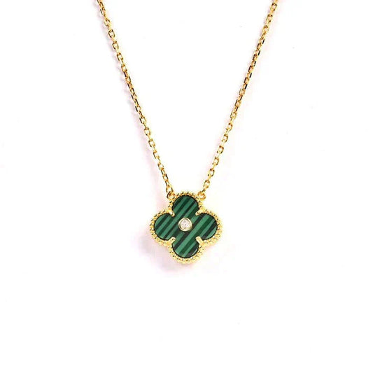 ¡®Lume Jewelry¡¯CLOVER 15MM DIAMOND TURQUOISE NECKLACE