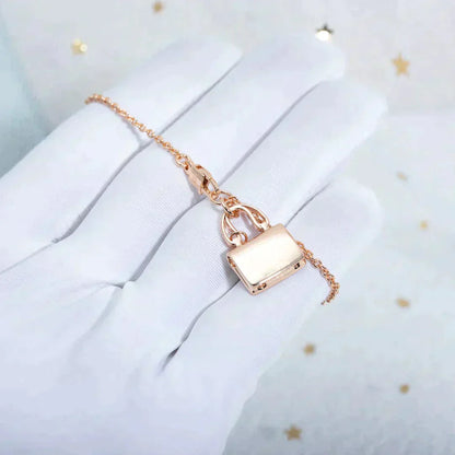 ¡®Lume Jewelry¡¯AMULETTE PEDANT ROSE GOLD NECKLACE