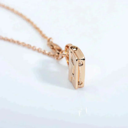 ¡®Lume Jewelry¡¯AMULETTE PEDANT ROSE GOLD NECKLACE