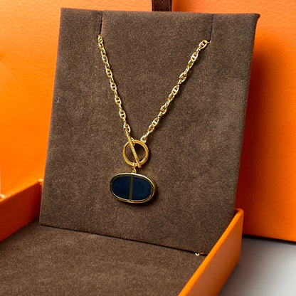 ¡®Lume Jewelry¡¯CHAINE VERSO BLACK CERAMIC NECKLACE