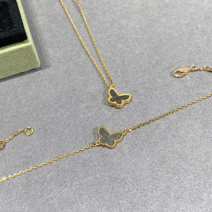 Lume Jewelry「バタフライ ダークマザーオブパール バタフライブレスレット」