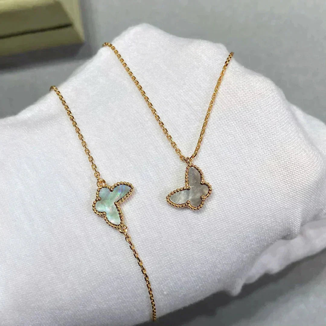 Lume Jewelry「バタフライ ダークマザーオブパール バタフライブレスレット」