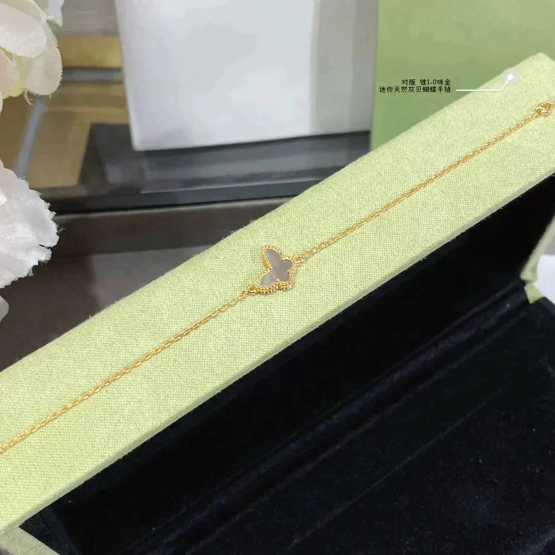 Lume Jewelry「バタフライ ダークマザーオブパール バタフライブレスレット」