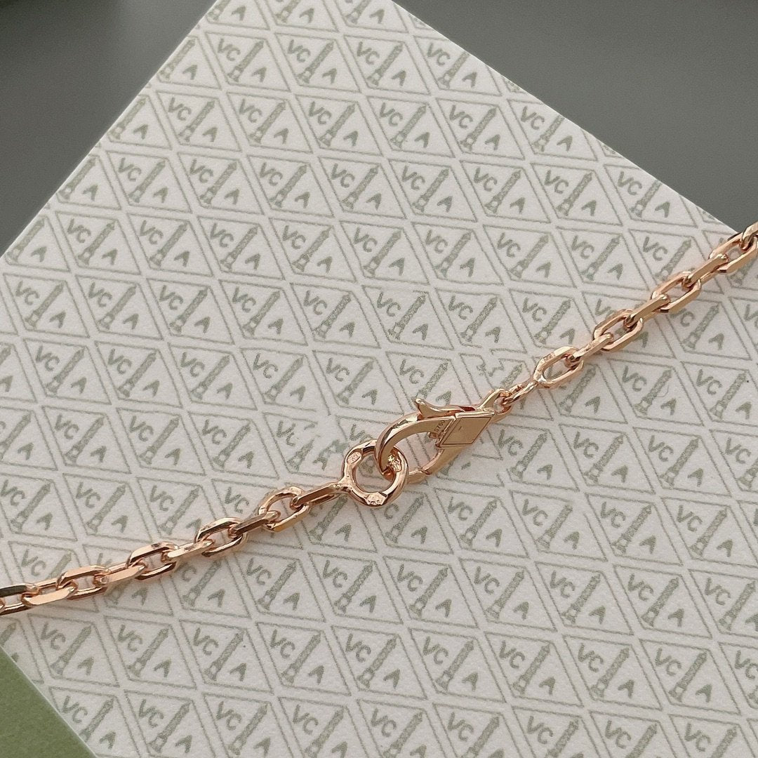 Lume Jewelry ラッキー スプリング 15モチーフ ローズゴールド ネックレス