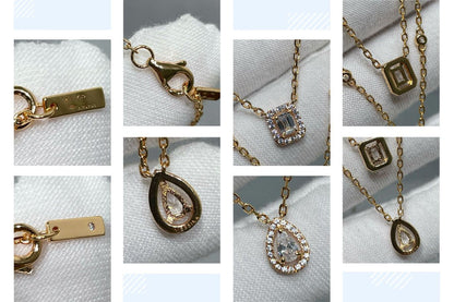 [Lume Jewelry]MY TWIN 2 ROW DIAMOND NECKLACE