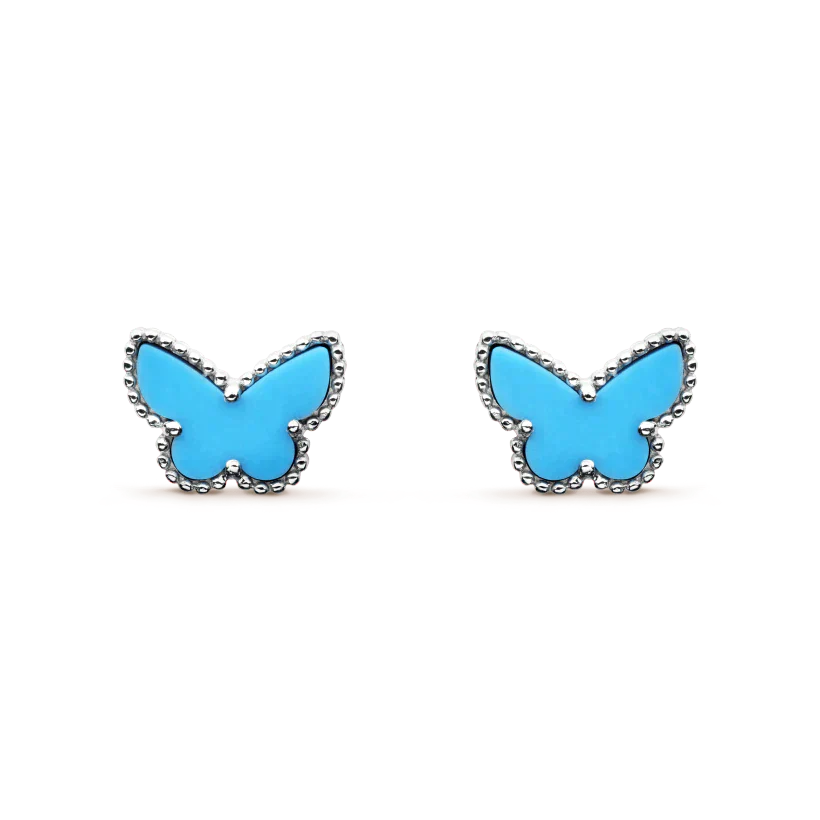 ¡®Lume Jewelry¡¯BUTTERFLY TURQUOISE EARRINGS SILVER