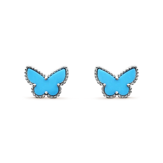 ¡®Lume Jewelry¡¯BUTTERFLY TURQUOISE EARRINGS SILVER
