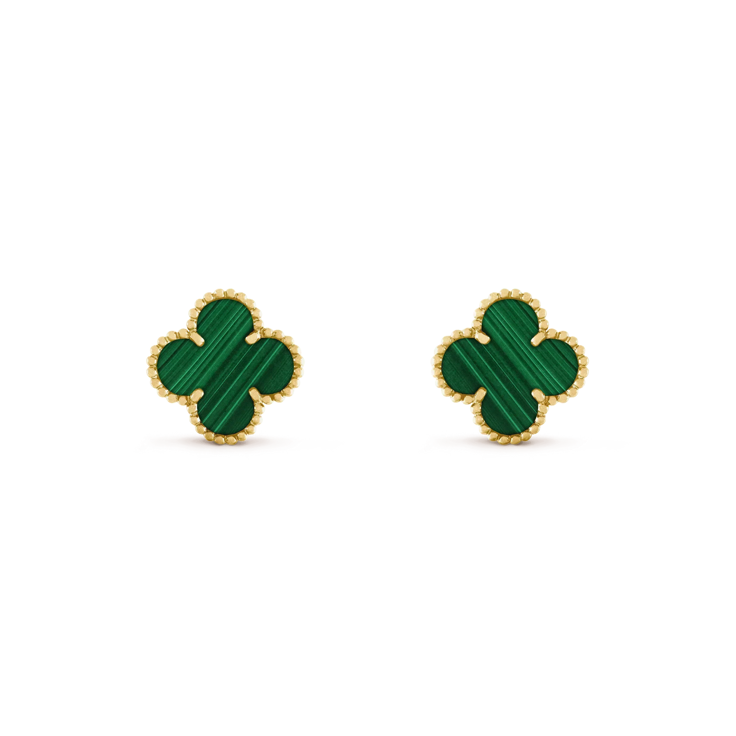 ¡®Lume Jewelry¡¯CLOVER MEDIUM 1 MOTIFS MALACHITE  EARRINGS