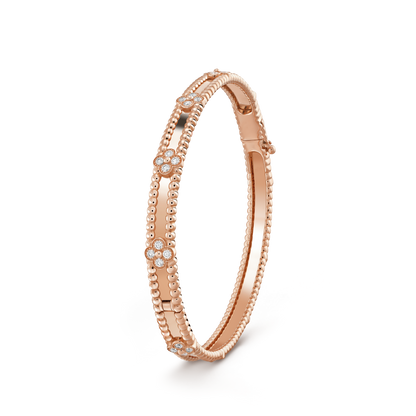 Lume Jewelry クローバーブレスレット 4mm ダイヤモンド