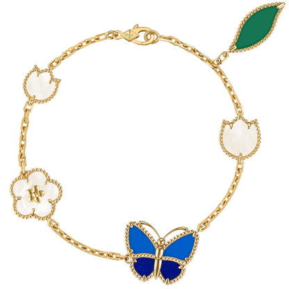 [Lume Jewelry]LUCKY SPRING BUTTERFLY 5 MOTIF BRACELET