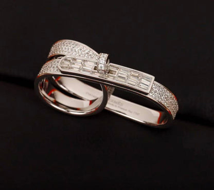 Lume Jewelry クローバーリバーシブルローズゴールドリング