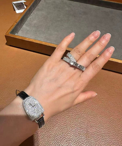 Lume Jewelry クローバーリバーシブルローズゴールドリング