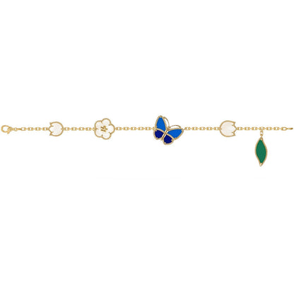 [Lume Jewelry]LUCKY SPRING BUTTERFLY 5 MOTIF BRACELET