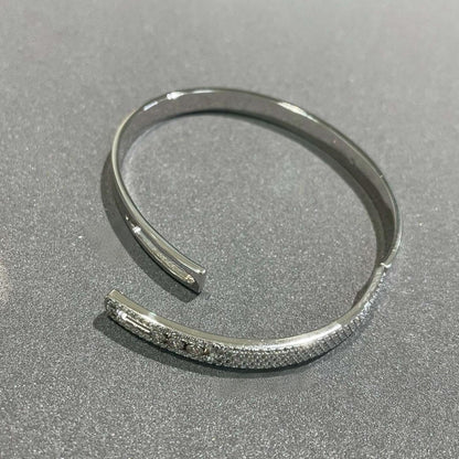 [Lume Jewelry]Move Noa Rose Gold Pavé Diamond Bangle Bracelet