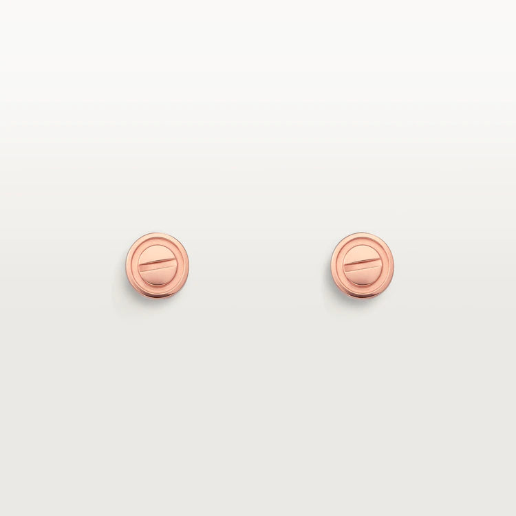 ¡®Lume Jewelry¡¯LOVE EARRINGS PINK GOLD 10MM
