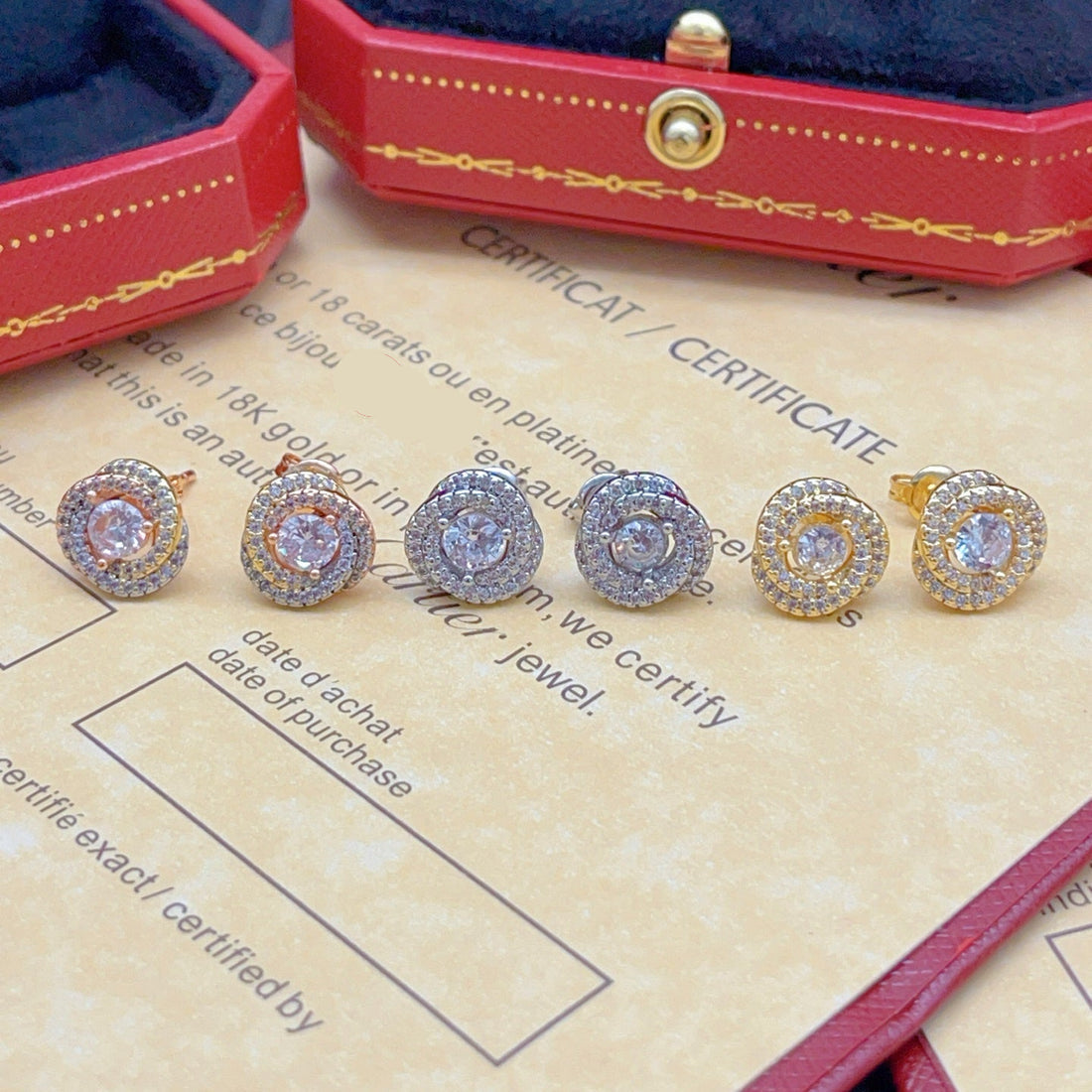 ルミエールジュエリー「DAMOUR」ダイヤモンドピアス