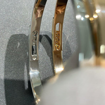 [Lume Jewelry]Move Noa Rose Gold Pavé Diamond Bangle Bracelet