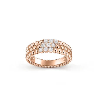 [Lume Jewelry]Three-row diamond ring