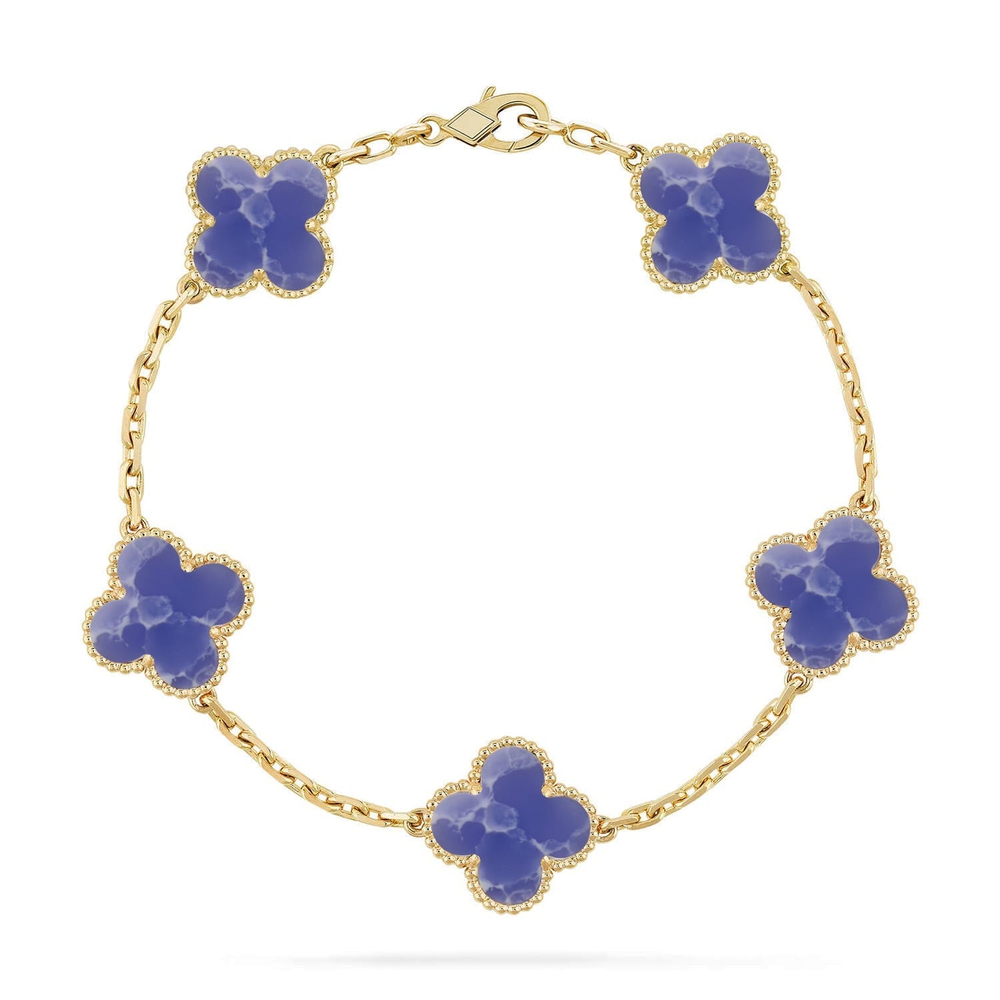[Lume Jewelry]New CLOVER 5 MOTIF BLUE VEINS BRACELET COLLECTION