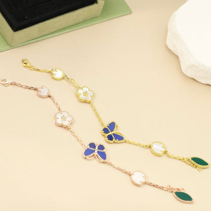 [Lume Jewelry]LUCKY SPRING BUTTERFLY 5 MOTIF BRACELET