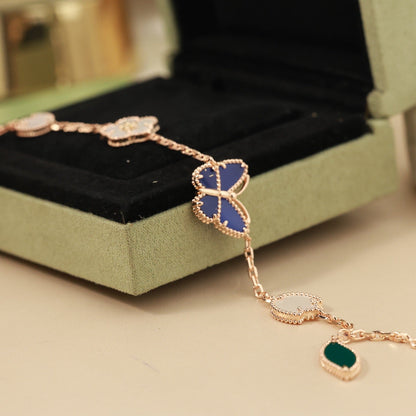 [Lume Jewelry]LUCKY SPRING BUTTERFLY 5 MOTIF BRACELET