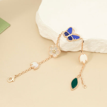 [Lume Jewelry]LUCKY SPRING BUTTERFLY 5 MOTIF BRACELET