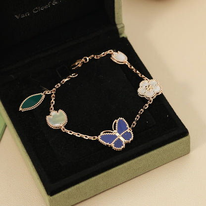 [Lume Jewelry]LUCKY SPRING BUTTERFLY 5 MOTIF BRACELET