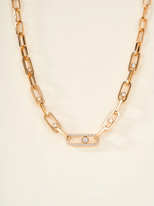 [Lume Jewelry] MK NEW SLIDING DIAMOND NECKLACE
