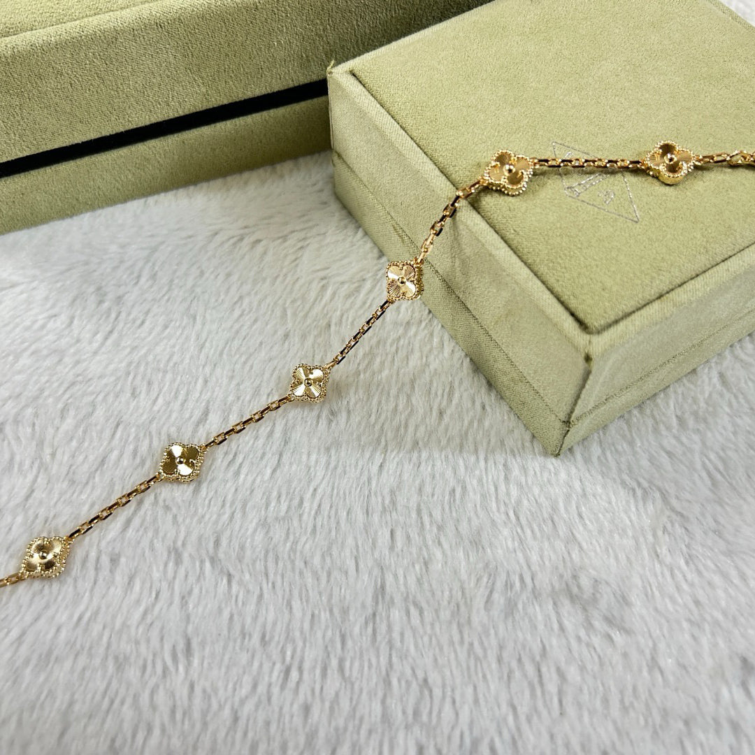 [Lume Jewelry]新作 CLOVER 6モチーフ ダイヤモンド ブレスレット