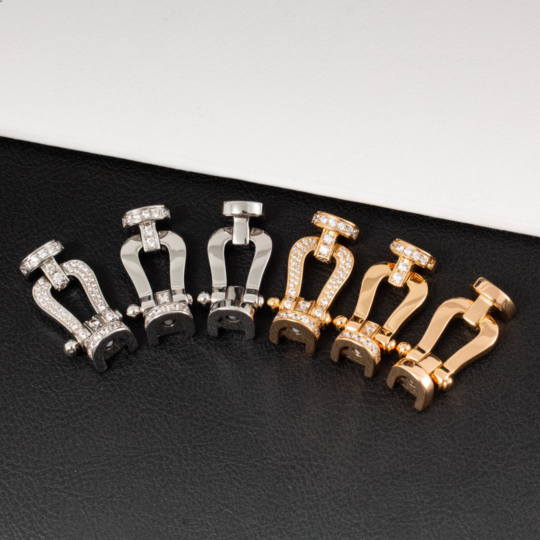 ¡®Lume Jewelry¡¯FORCE LARGE HORSESHOE HALF DIAMOND BRACELET SILVER