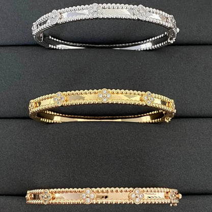 Lume Jewelry クローバーブレスレット 4mm ダイヤモンド