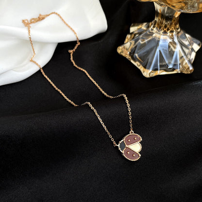 Lume Jewelry 「LUCKY カーネリアン てんとう虫ネックレス」