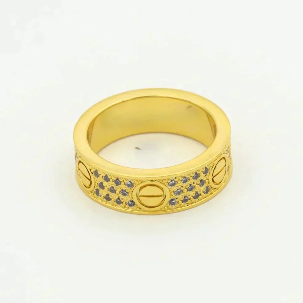 ¡®Lume Jewelry¡¯LOVE RING 5.5MM DIAMONDS PAVED