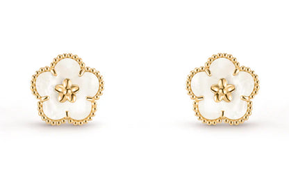 [Lume Jewelry]LUCKY WHITE MOP EARRINGS