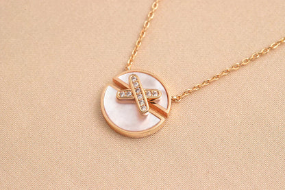 ¡®Lume Jewelry¡¯JEUX DE ROSE GOLD DIAMOND NECKLACE