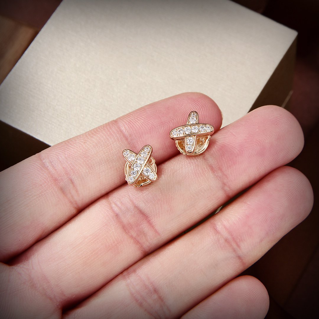 『Lume Jewelry』JEUX DE GOLD DIAMOND EARRINGS